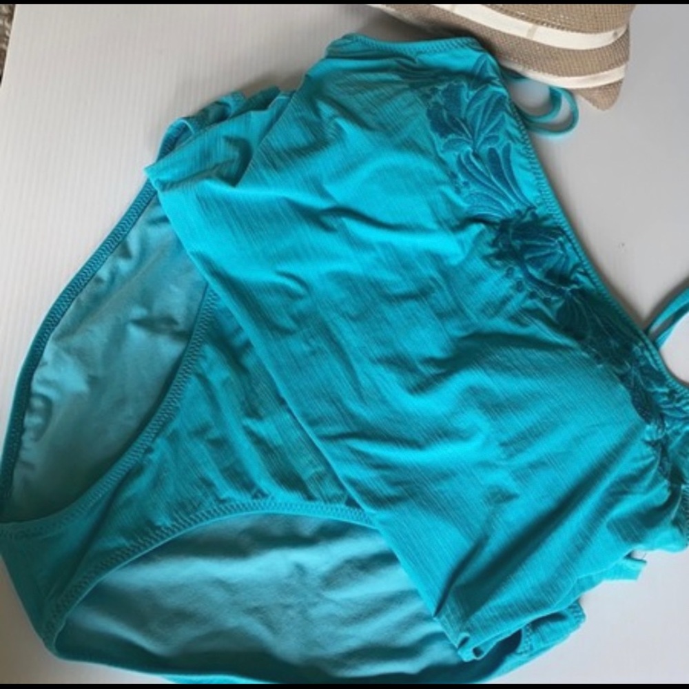 Leilani Tankini Two Piece Swimsuit Set size 14